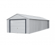 Сборный металлический гараж 400x242x700 см с роллетными воротами 