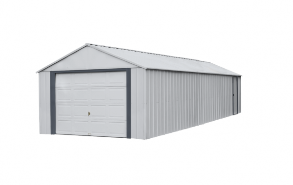 Сборный металлический гараж 400x242x900 см с роллетными воротами